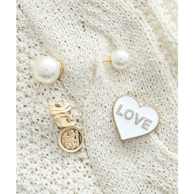 ゴールド | ハッピーモチーフブローチセット | earth music&ecology 