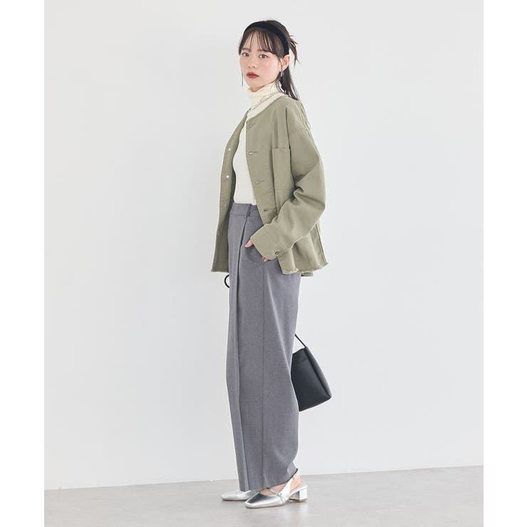 ノーカラーカバーオール | earth music&ecology  | 詳細画像8 