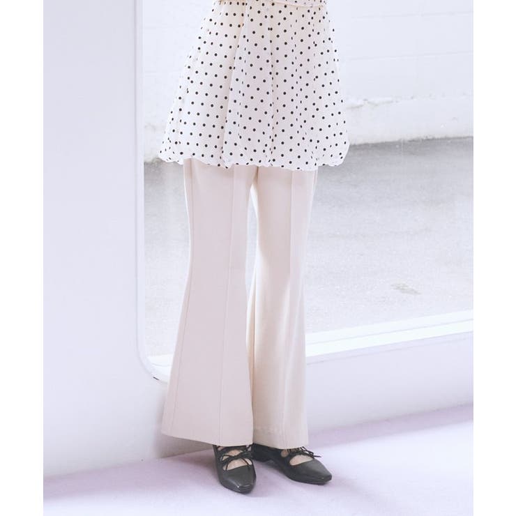 センターシームフレアパンツ | earth music&ecology  | 詳細画像2 