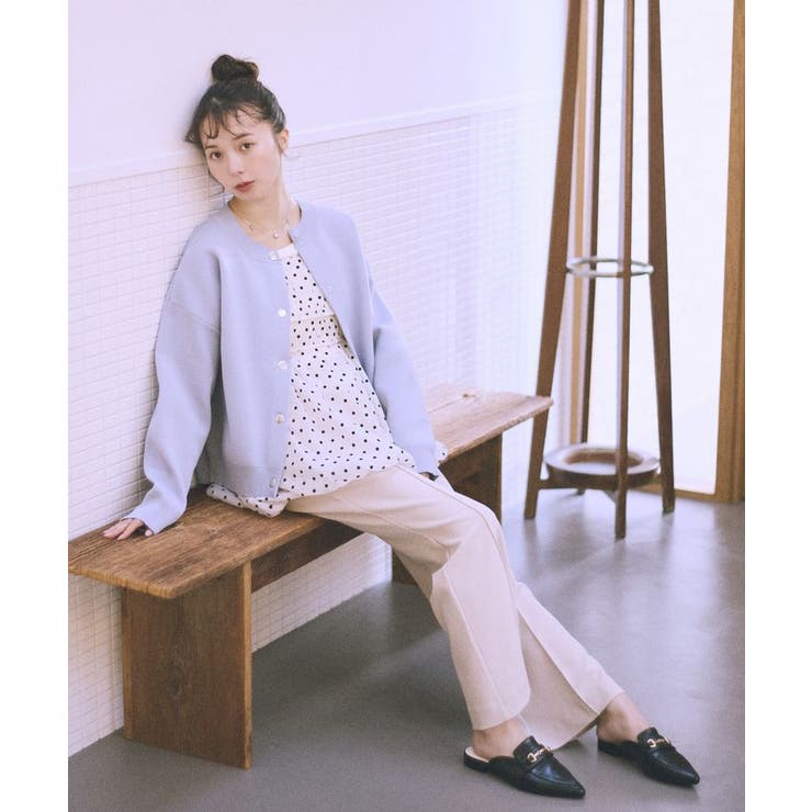 センターシームフレアパンツ | earth music&ecology  | 詳細画像10 