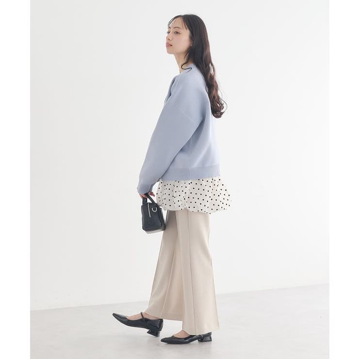 センターシームフレアパンツ | earth music&ecology  | 詳細画像7 