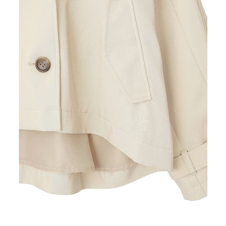 2WAYフードショートフレアトレンチ | earth music&ecology  | 詳細画像35 