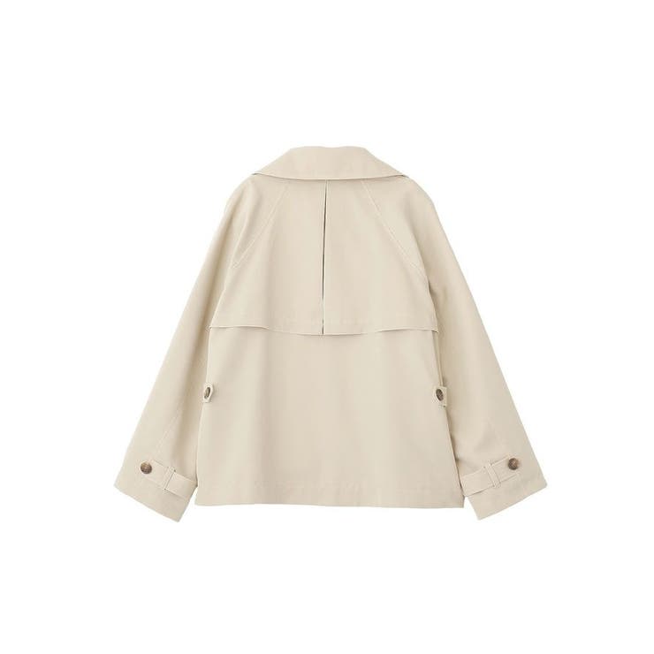 2WAYフードショートフレアトレンチ | earth music&ecology  | 詳細画像42 