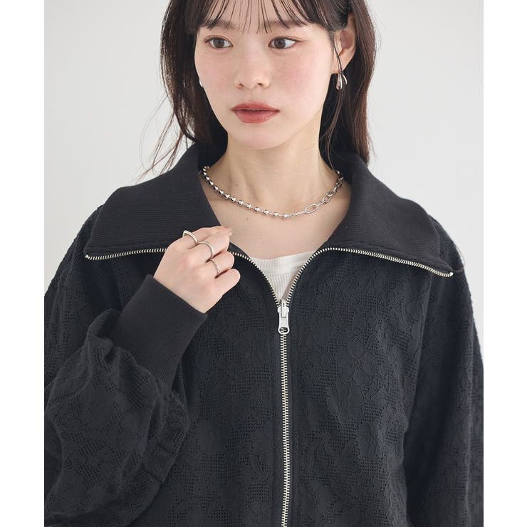 レースリバーシブルブルゾン | earth music&ecology  | 詳細画像24 