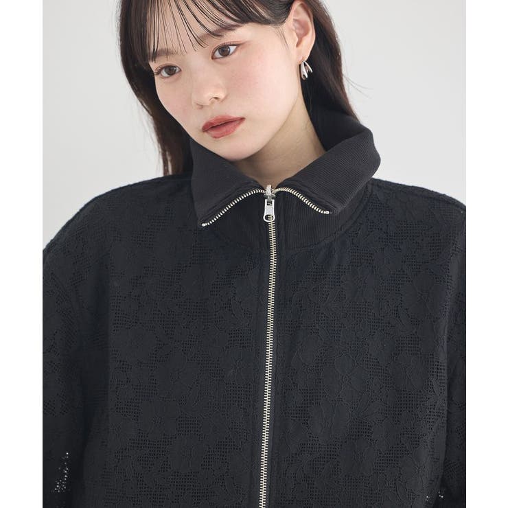 レースリバーシブルブルゾン | earth music&ecology  | 詳細画像25 