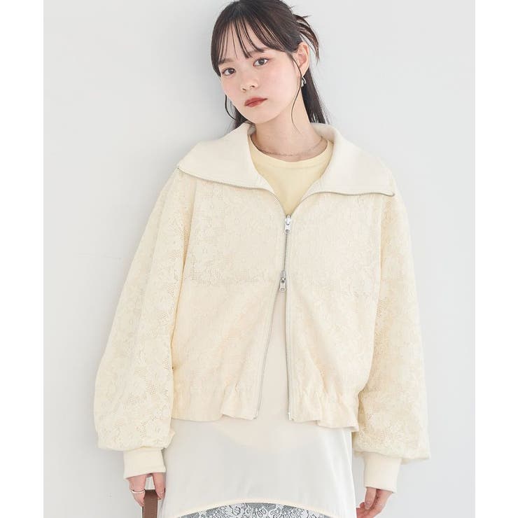 レースリバーシブルブルゾン | earth music&ecology  | 詳細画像7 