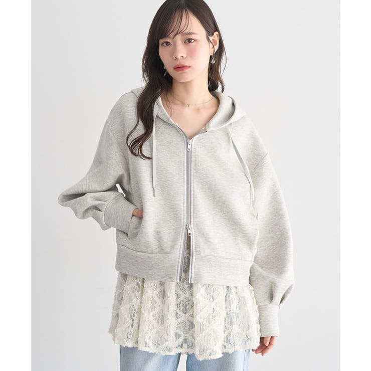 エアもちフーディブルゾン | earth music&ecology  | 詳細画像1 