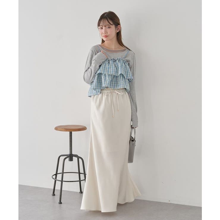 レイヤード風テレコプルオーバー | earth music&ecology  | 詳細画像7 