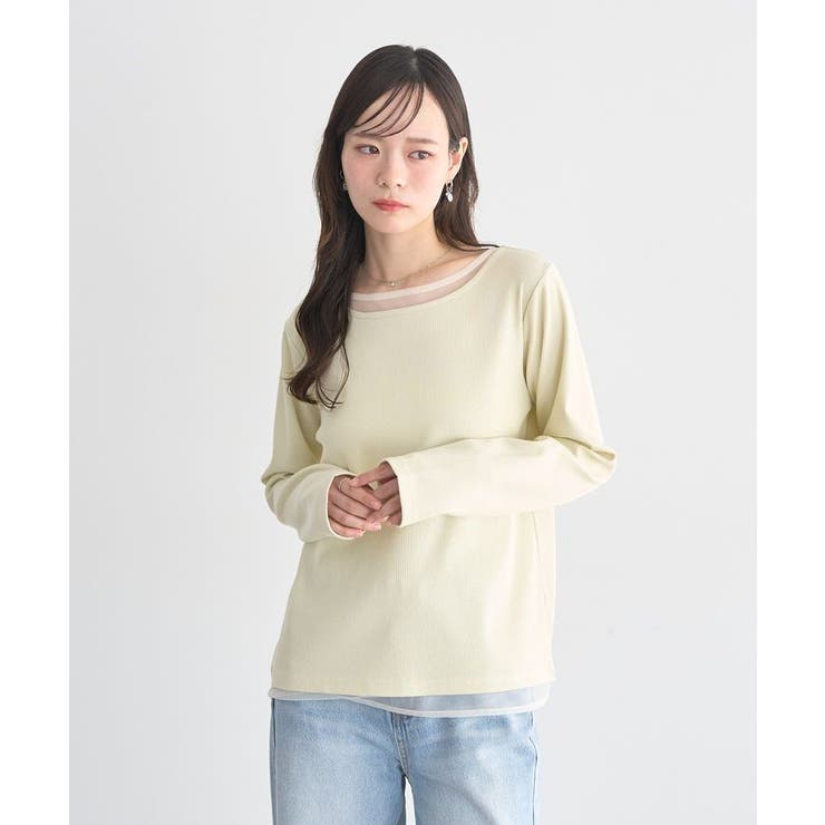 レイヤード風テレコプルオーバー | earth music&ecology  | 詳細画像16 