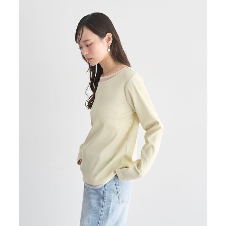 レイヤード風テレコプルオーバー | earth music&ecology  | 詳細画像17 