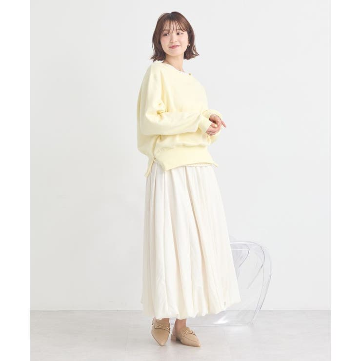 裾スリット裏毛プルオーバー | earth music&ecology  | 詳細画像25 