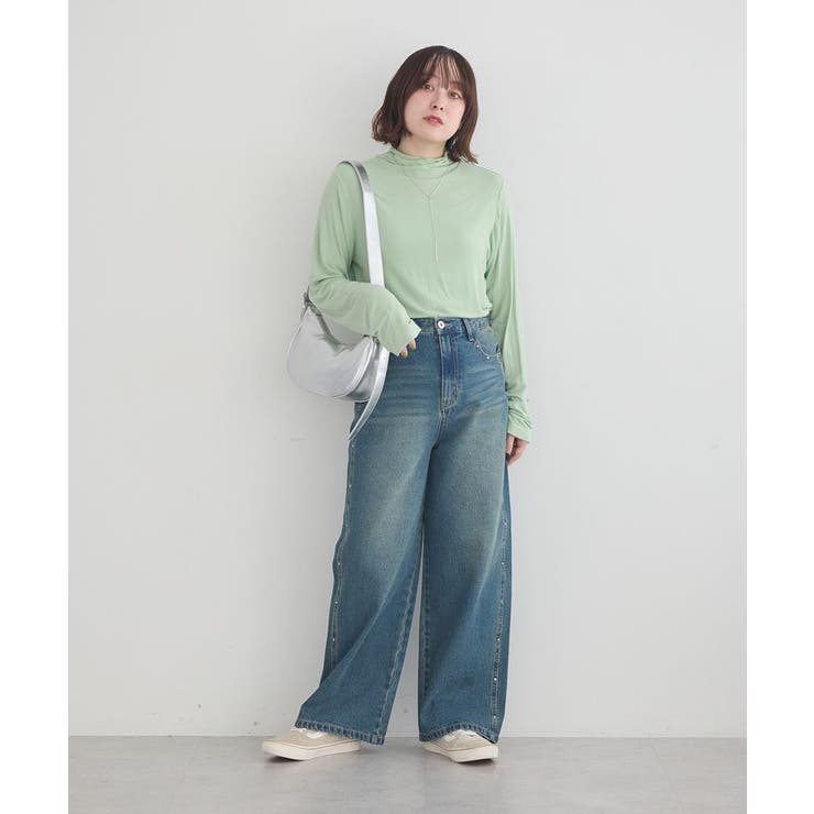 スタッズデニムパンツ | earth music&ecology  | 詳細画像24 