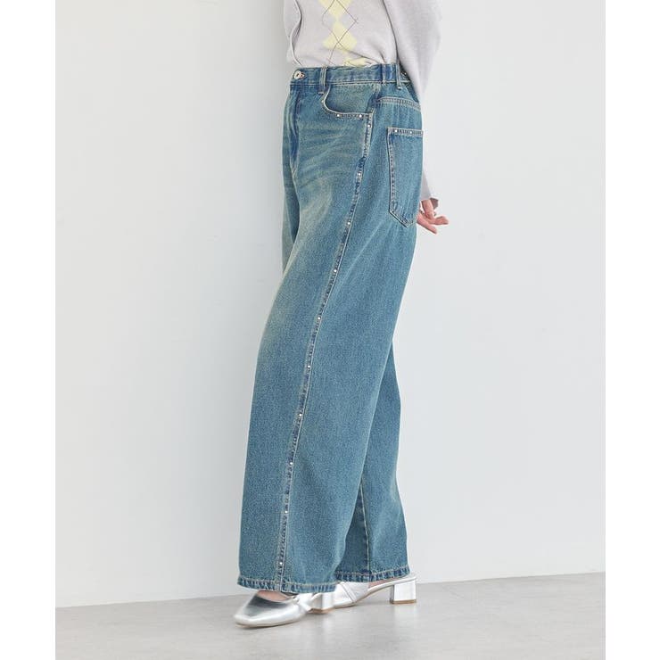 スタッズデニムパンツ | earth music&ecology  | 詳細画像8 