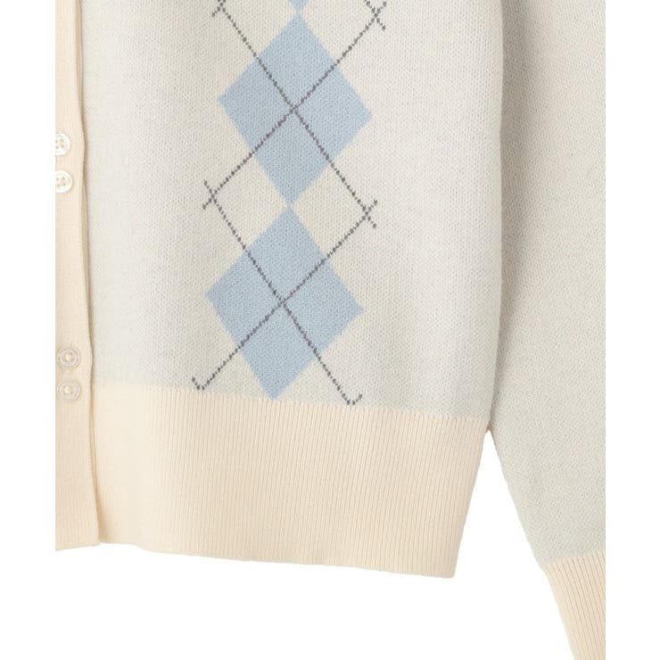 アーガイルニットカーディガン | earth music&ecology  | 詳細画像22 