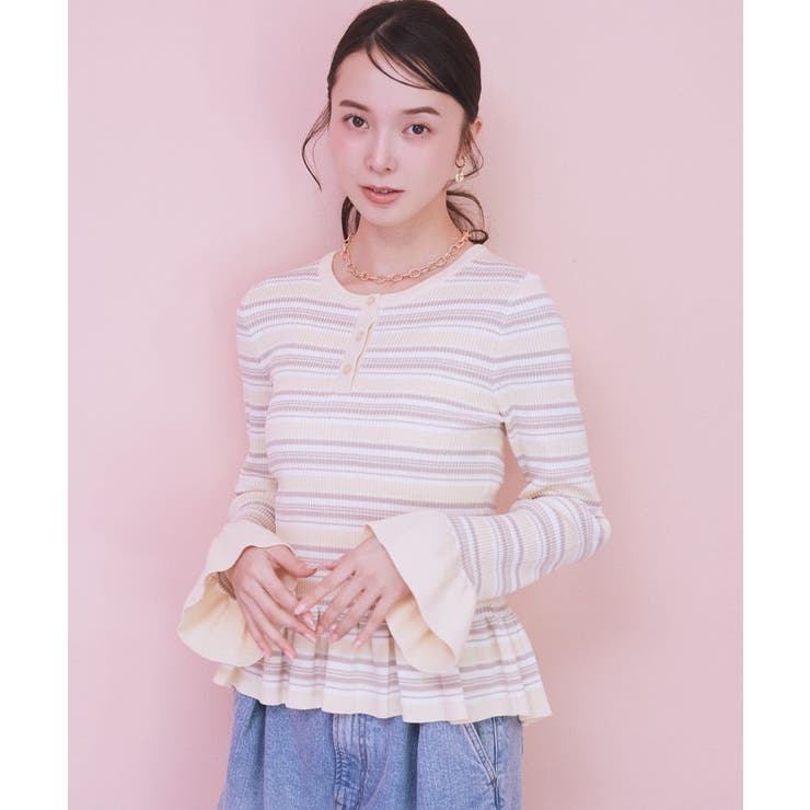 ペプラムニットプルオーバー | earth music&ecology  | 詳細画像2 