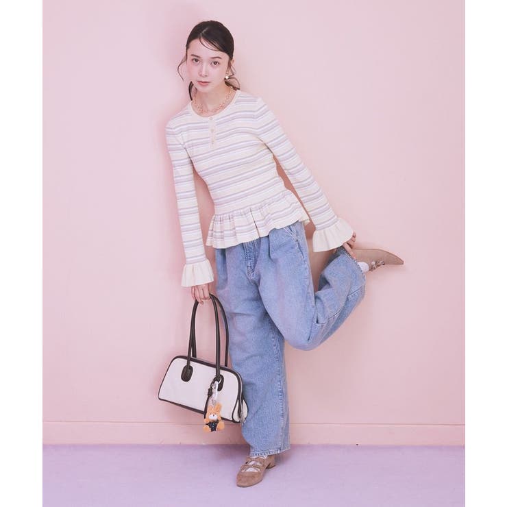 ペプラムニットプルオーバー | earth music&ecology  | 詳細画像4 