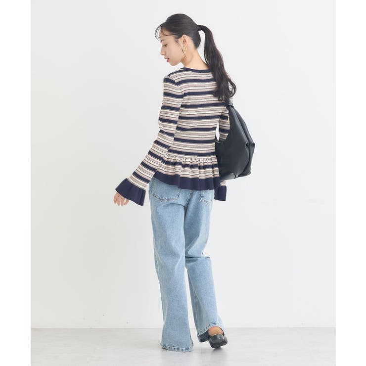 ペプラムニットプルオーバー | earth music&ecology  | 詳細画像9 