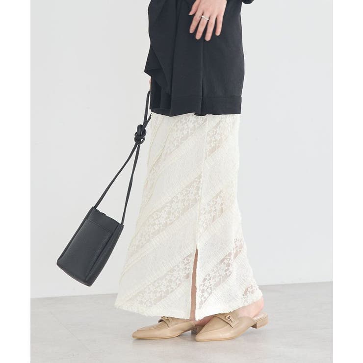 総レースナロースカート | earth music&ecology  | 詳細画像3 