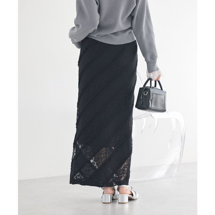 総レースナロースカート | earth music&ecology  | 詳細画像14 