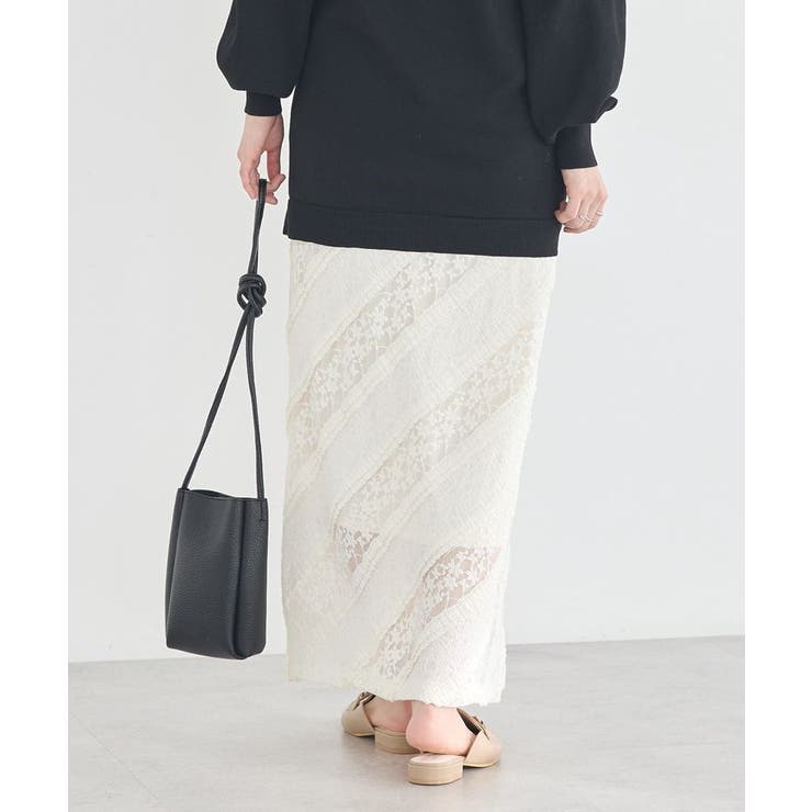 総レースナロースカート | earth music&ecology  | 詳細画像5 