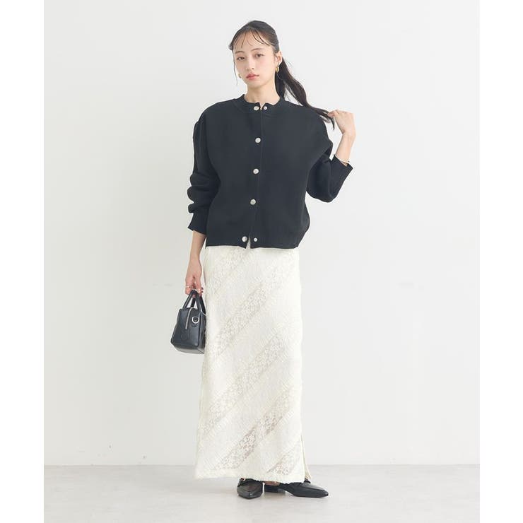 総レースナロースカート | earth music&ecology  | 詳細画像7 