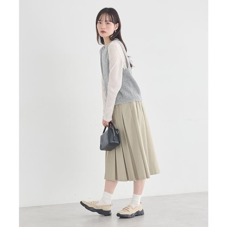 クルーネックニットベスト | earth music&ecology  | 詳細画像7 