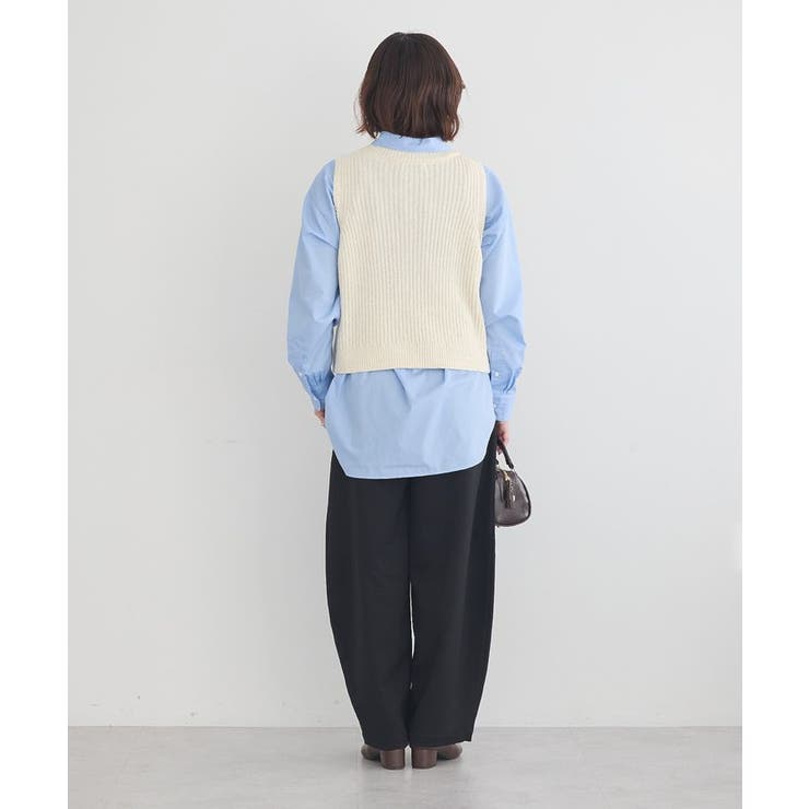 クルーネックニットベスト | earth music&ecology  | 詳細画像17 