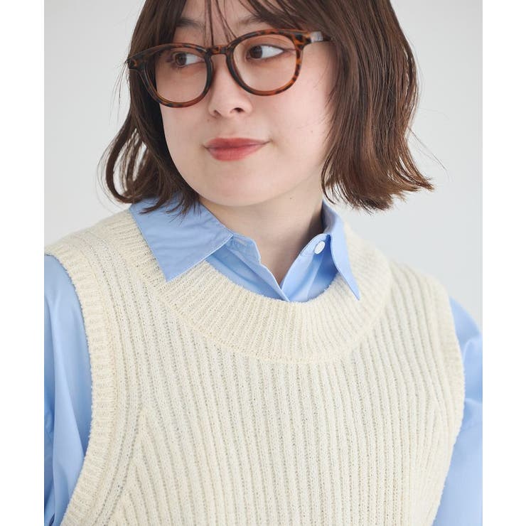 クルーネックニットベスト | earth music&ecology  | 詳細画像18 