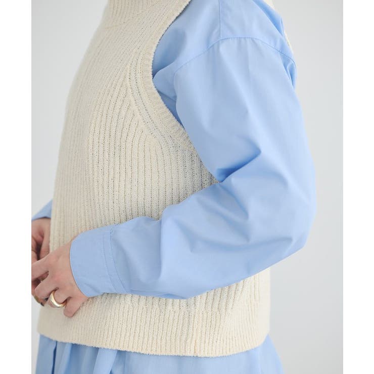 クルーネックニットベスト | earth music&ecology  | 詳細画像19 