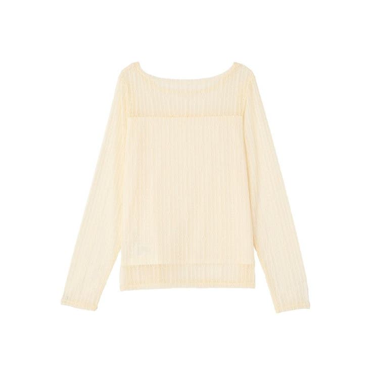 レースドッキングボートネックプルオーバー | earth music&ecology  | 詳細画像19 