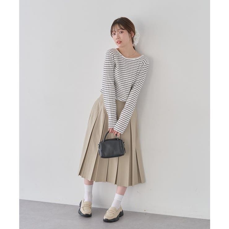 ランダムチェーンリブバックレースプルオーバー | earth music&ecology  | 詳細画像3 