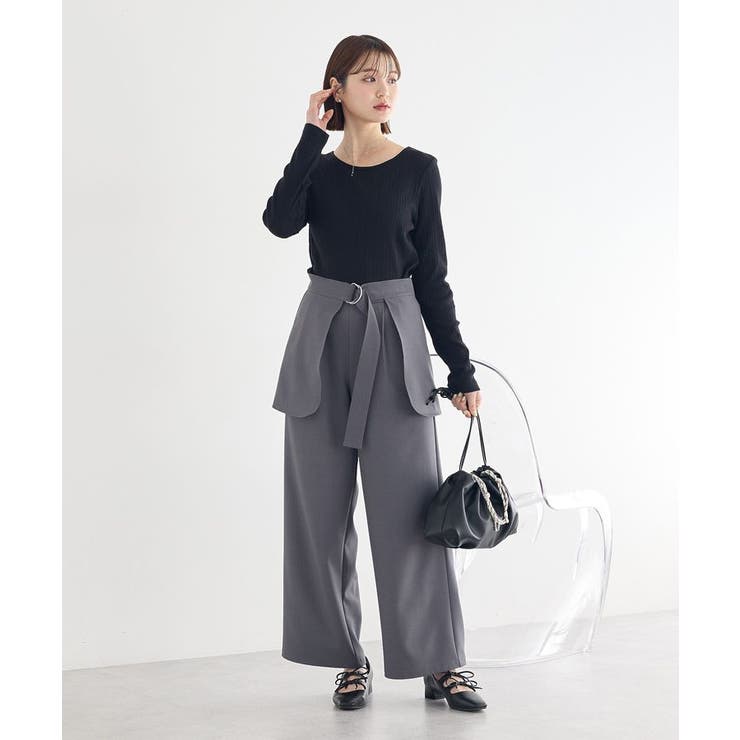 ランダムチェーンリブバックレースプルオーバー | earth music&ecology  | 詳細画像10 