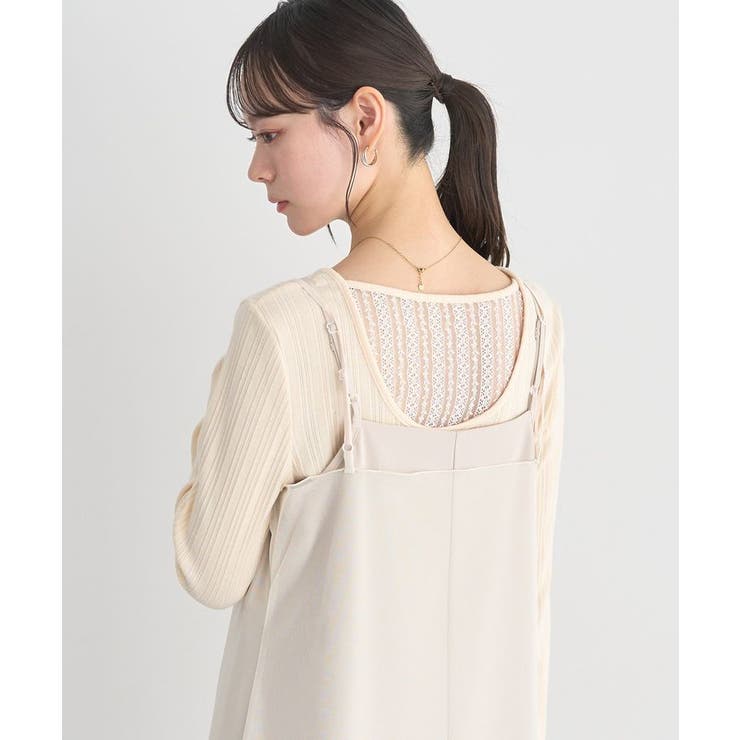 ランダムチェーンリブバックレースプルオーバー | earth music&ecology  | 詳細画像13 