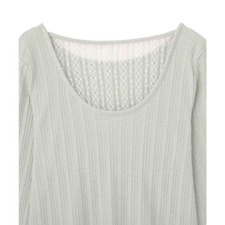 ランダムチェーンリブバックレースプルオーバー | earth music&ecology  | 詳細画像22 