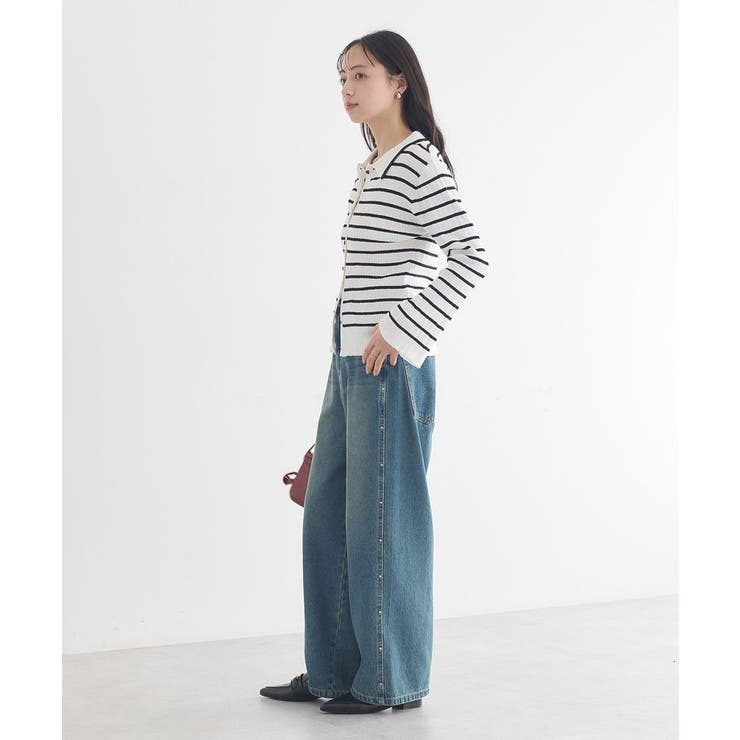 レギュラーカラーニットカーディガン | earth music&ecology  | 詳細画像7 