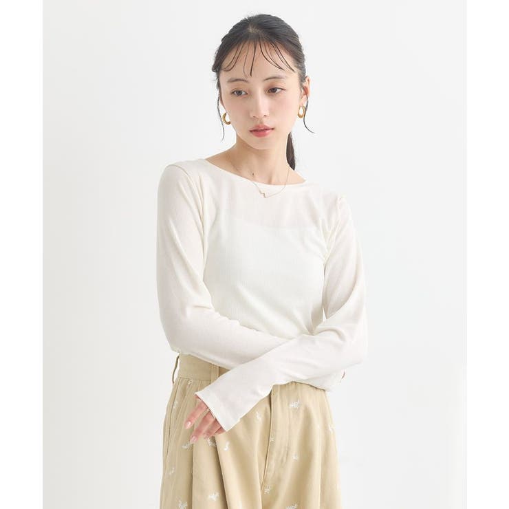 微シアーメロープルオーバー | earth music&ecology  | 詳細画像2 