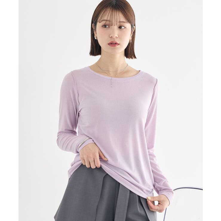 ライトパープル | 微シアーメロープルオーバー | earth music&ecology 