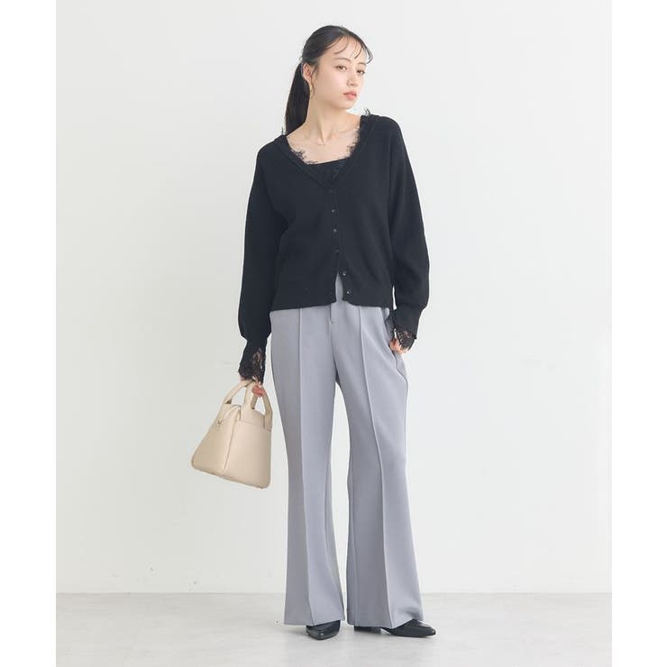 レーストリムカーディガン | earth music&ecology  | 詳細画像11 