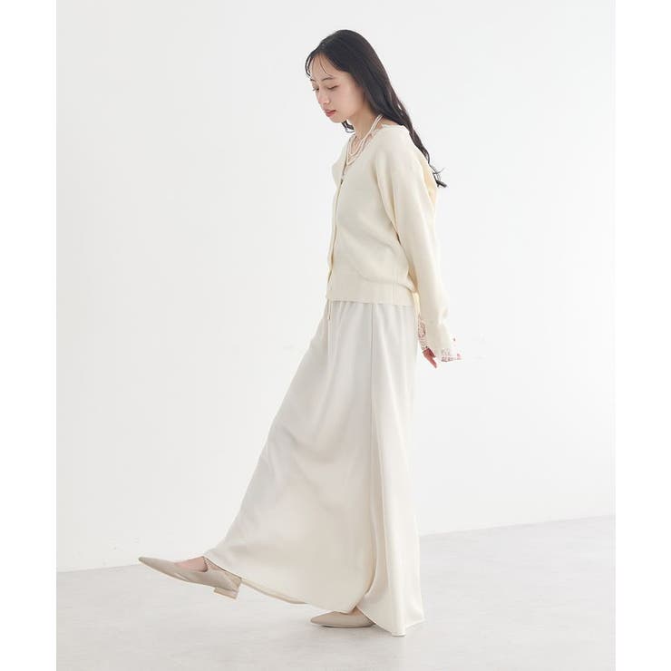 レーストリムカーディガン | earth music&ecology  | 詳細画像6 