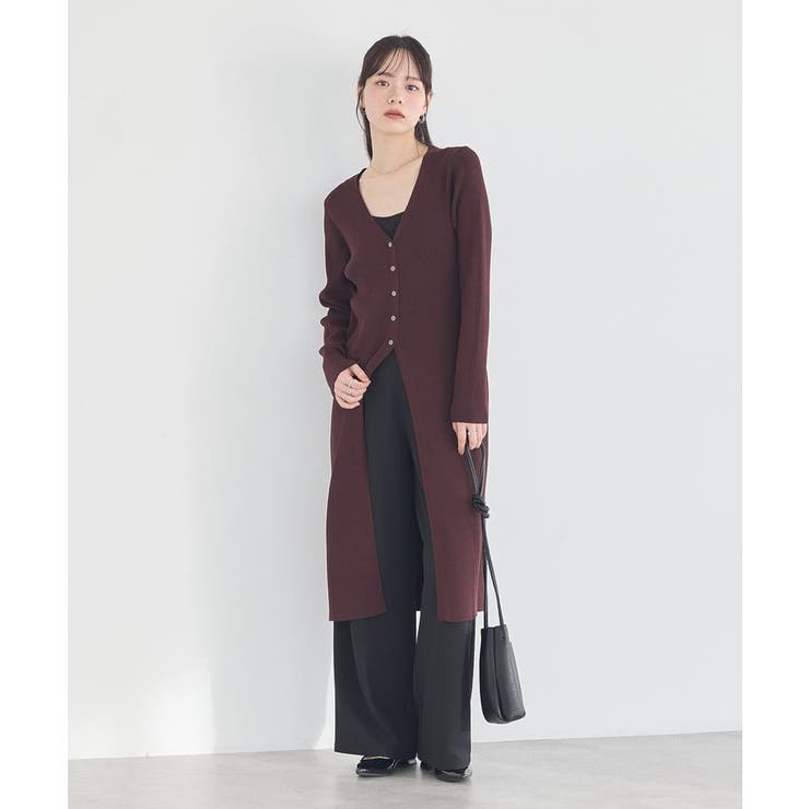 Vネックニットワンピース | earth music&ecology  | 詳細画像3 