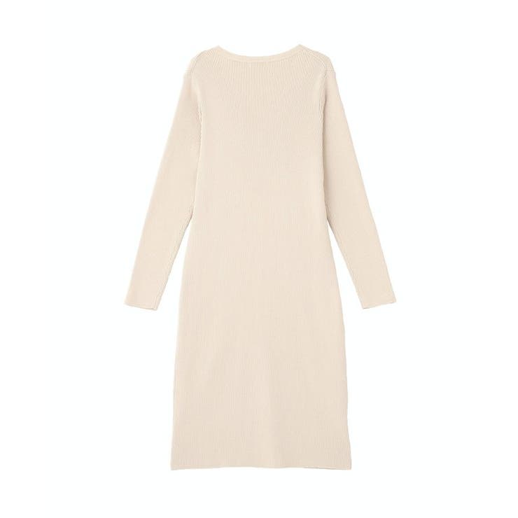 Vネックニットワンピース | earth music&ecology  | 詳細画像16 