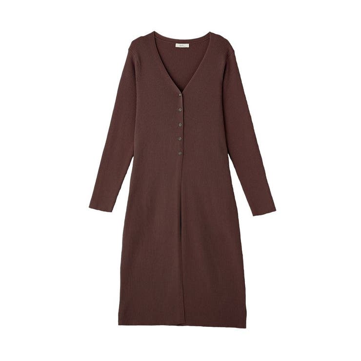 Vネックニットワンピース | earth music&ecology  | 詳細画像25 