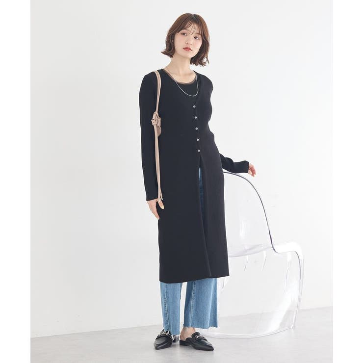 Vネックニットワンピース | earth music&ecology  | 詳細画像9 