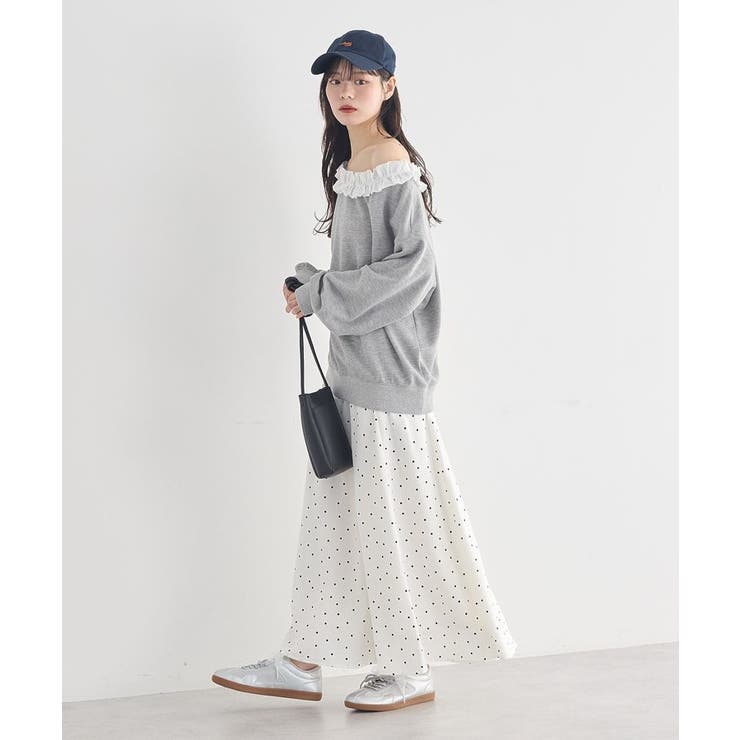 フリルオフショルウラケスウェット | earth music&ecology  | 詳細画像7 