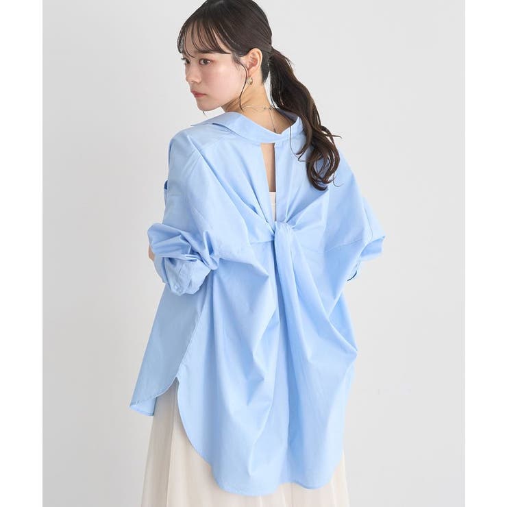 バックツイストオーバーシャツ | earth music&ecology  | 詳細画像11 