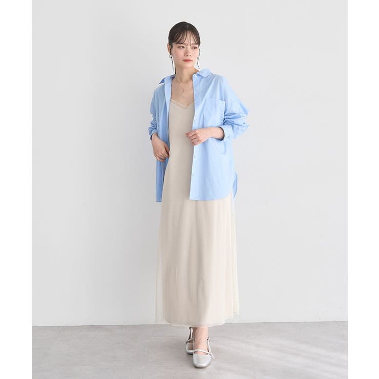 バックツイストオーバーシャツ | earth music&ecology  | 詳細画像13 