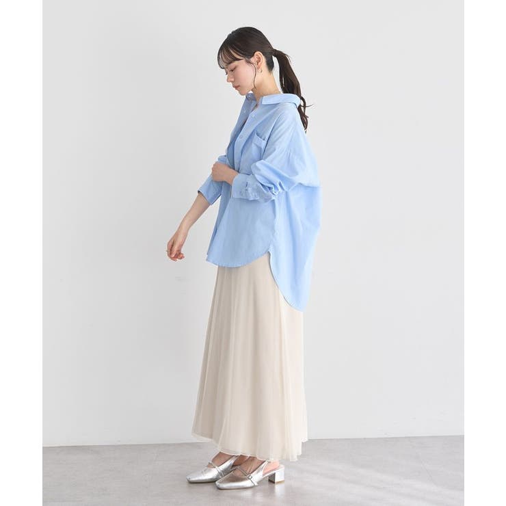 バックツイストオーバーシャツ | earth music&ecology  | 詳細画像14 