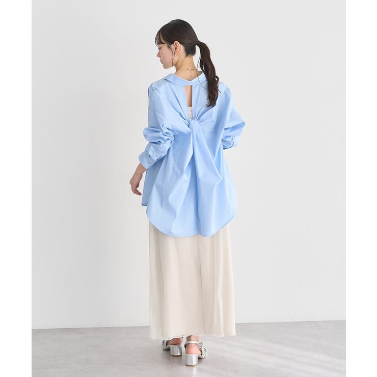 バックツイストオーバーシャツ | earth music&ecology  | 詳細画像15 