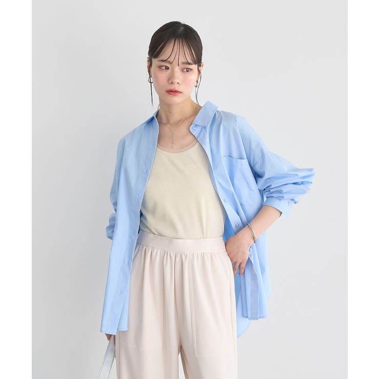 バックツイストオーバーシャツ | earth music&ecology  | 詳細画像16 