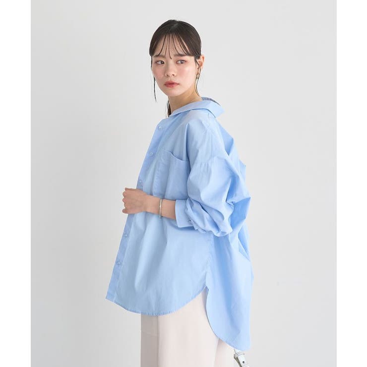 バックツイストオーバーシャツ | earth music&ecology  | 詳細画像17 